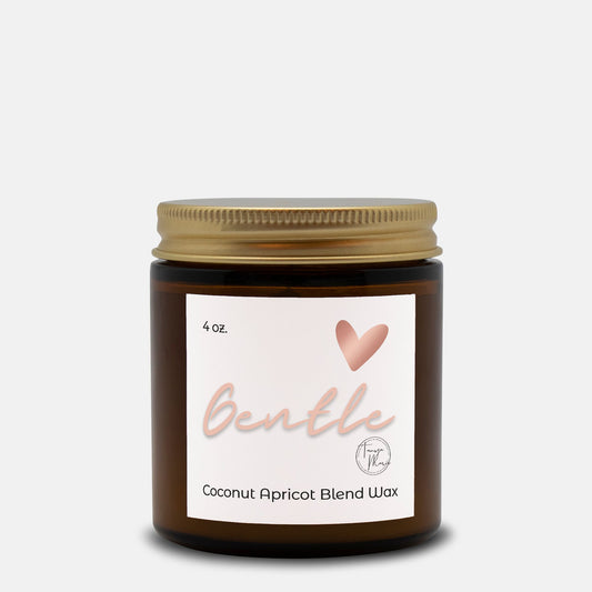 Tanya Marie Signature Heart Gentle Candle Amber Jar 4oz.